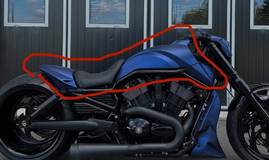 Airbox + rear fender combo with seat