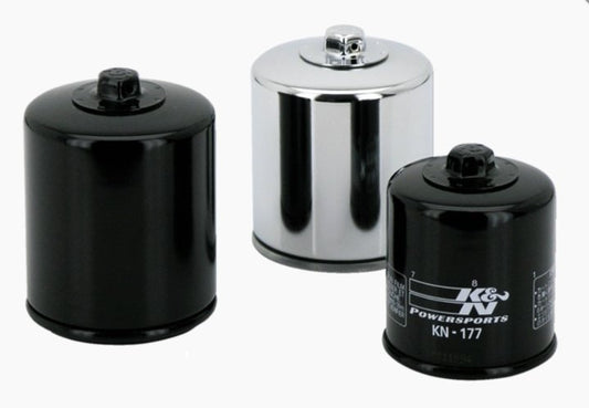 K&N oil filter  V-Rod, black